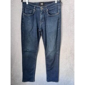 Paige Jeans Mens 30x33‎ Blue Medium Wash Federal Slim Straight Stretch Denim USA